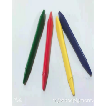 12 Crayons de triangle en plastique en plastique